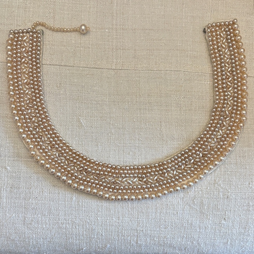 2 for $30
Vintage Pearl Collar Necklace